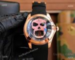 Corum Bubble Magical 3D Skull Rose Gold Men's Watches with Automatic